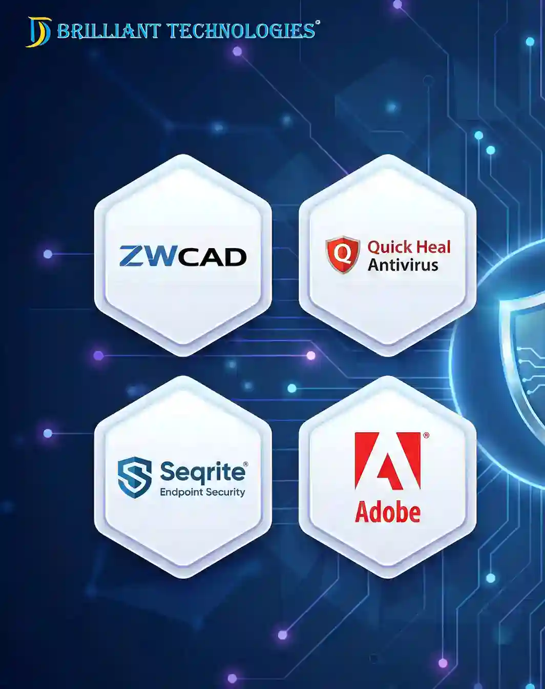 Brilliant Technologies Hyderabad – ZWCAD, Quick Heal Antivirus, Seqrite Endpoint Security, Adobe software solutions.