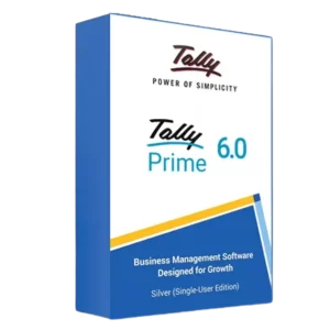 TallyPrime 6.0 Silver Single-User Edition business management software box — Brilliant Technologies.