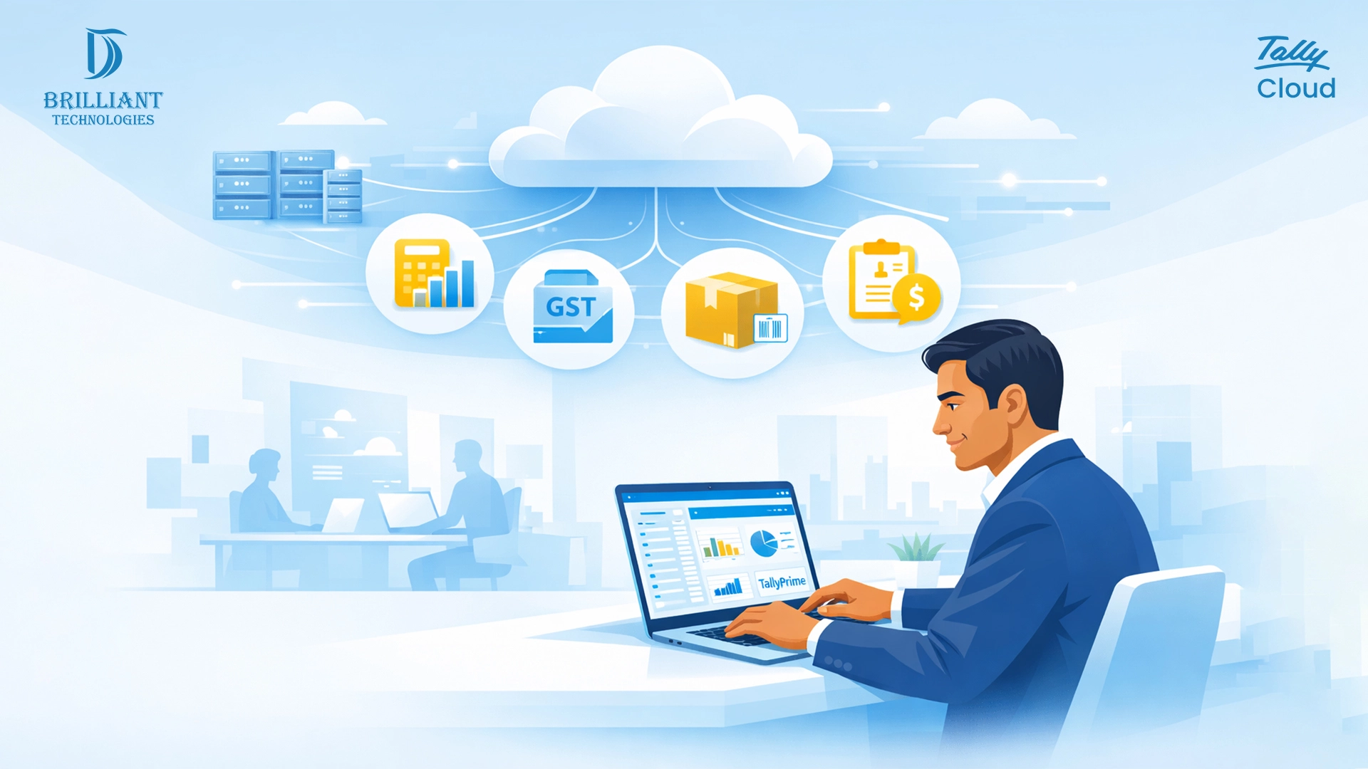 Brilliant Technologies enables TallyPrime on AWS for Hyderabad businesses, offering secure cloud accounting, GST compliance, and remote access from anywhere