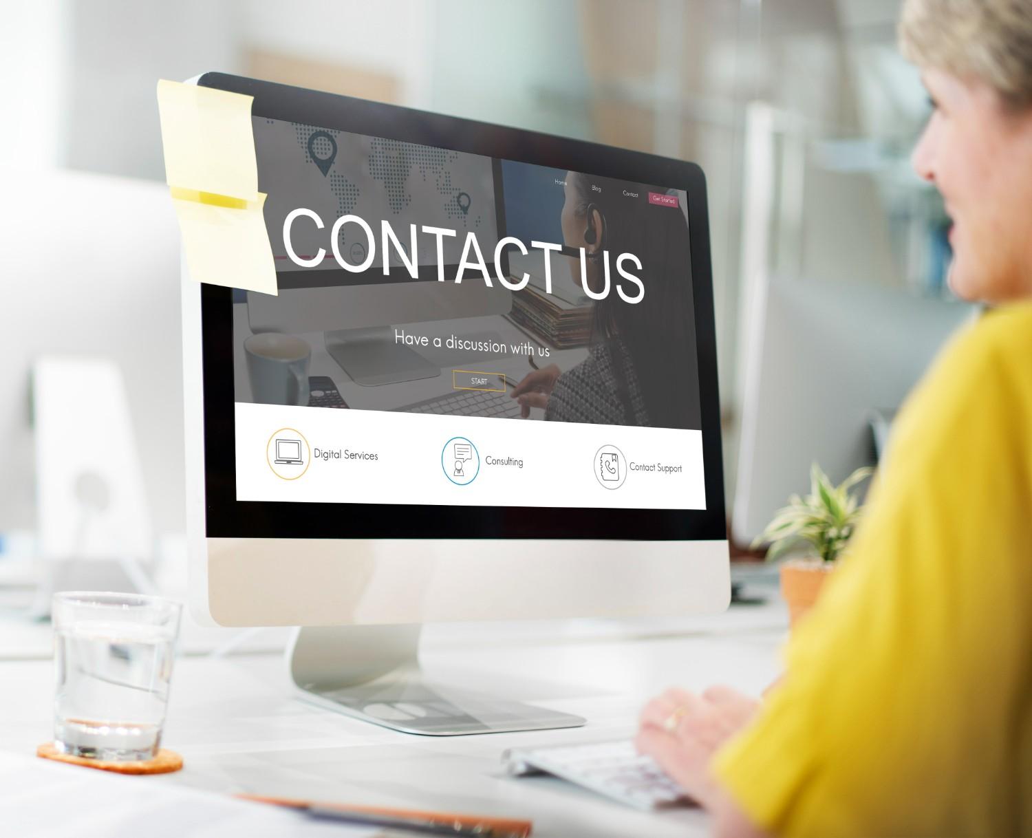 register enquiry online web page concept 1