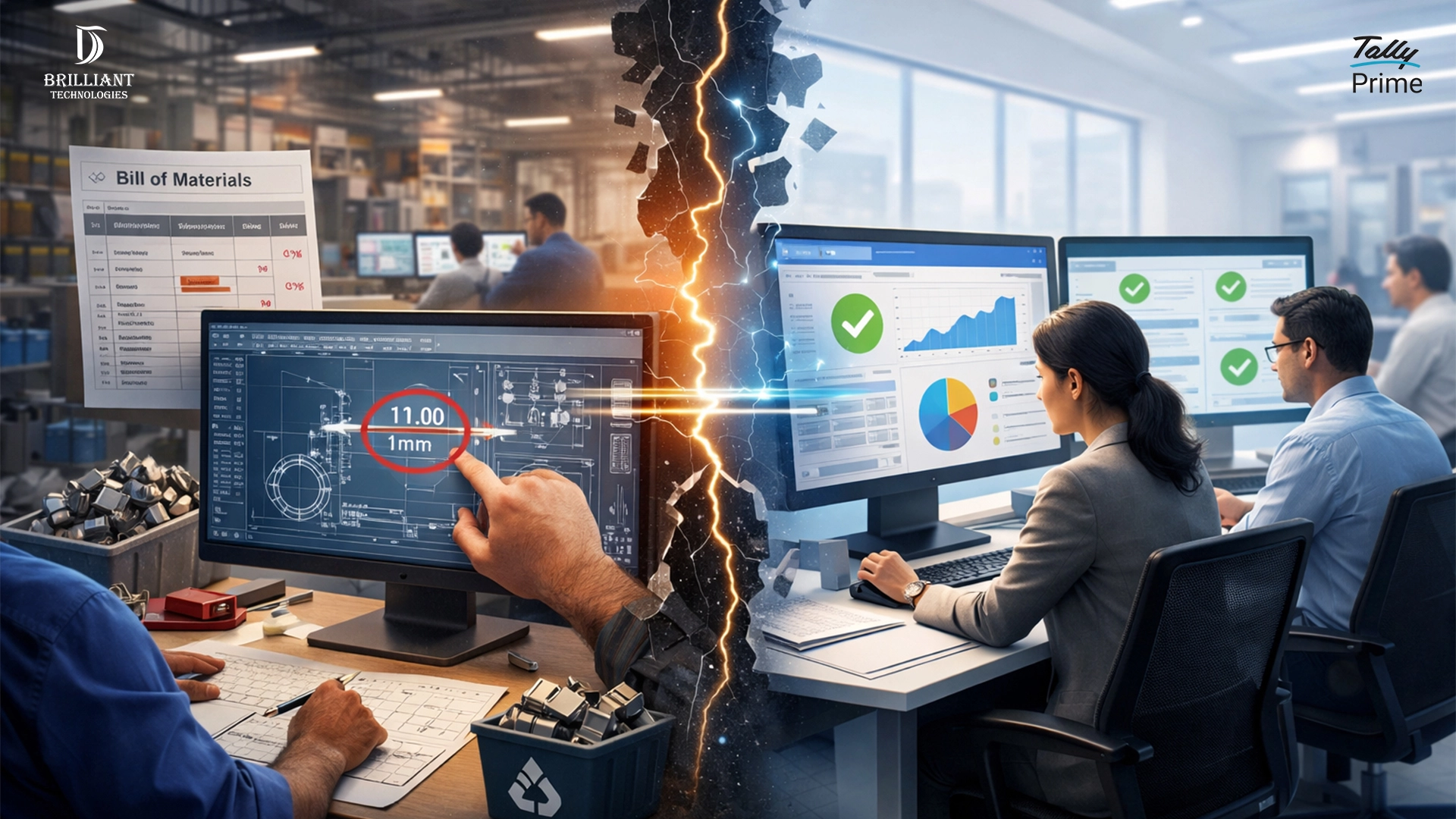 TallyPrime design errors impacting clean accounting books explained by Brilliant Technologies Hyderabad