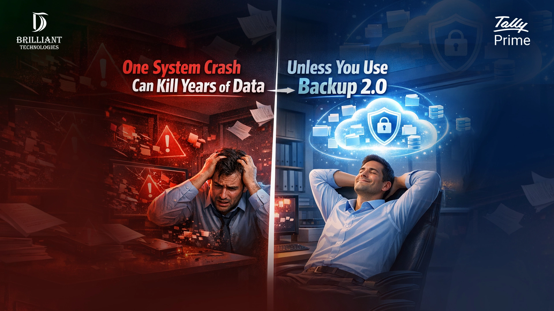 TallyPrime Backup 2.0 secure data protection for businesses by Brilliant Technologies in Hyderabad