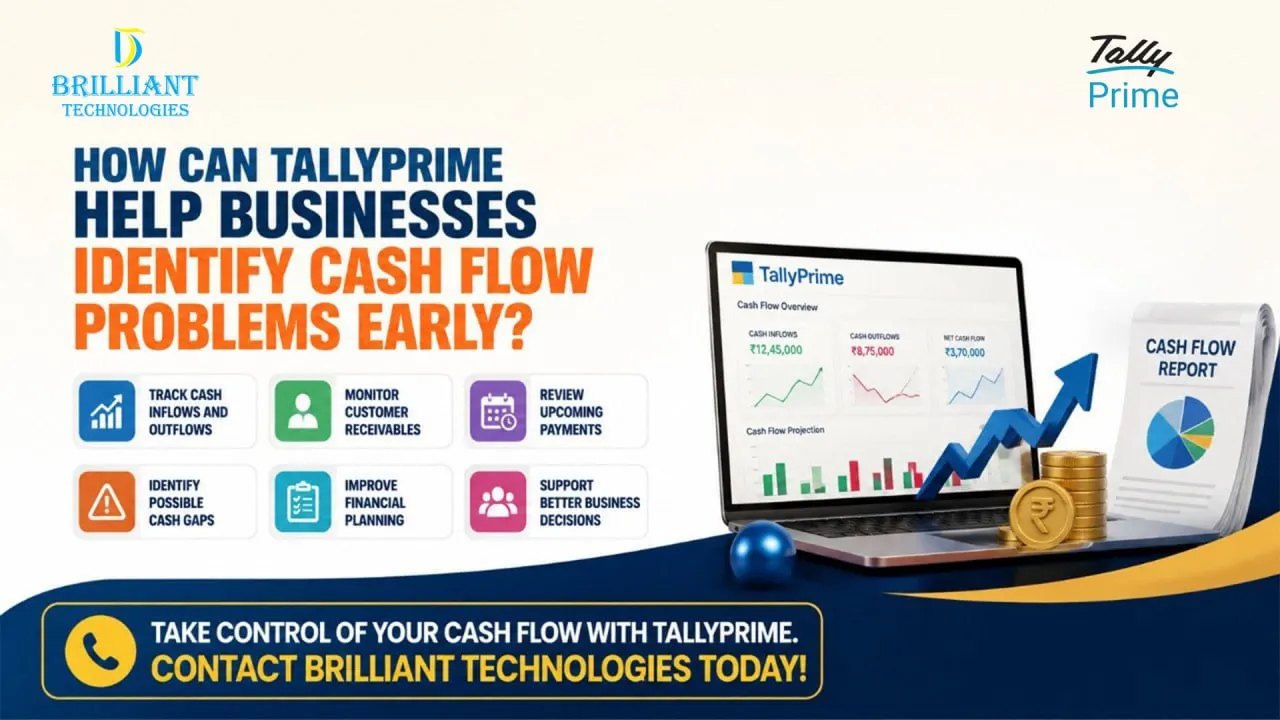TallyPrime cash flow management by Brilliant Technologies Hyderabad