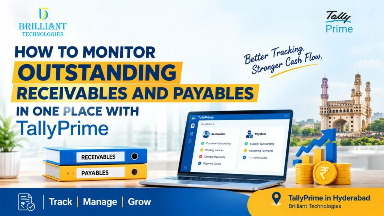TallyPrime receivables and payables management software by Brilliant Technologies in Hyderabad