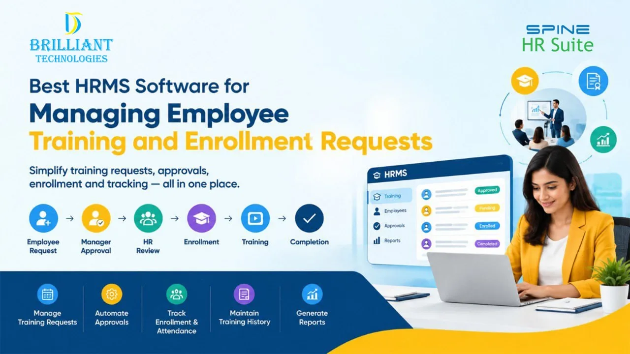 HRMS software for employee training and enrollment management in Hyderabad by Brilliant Technologies