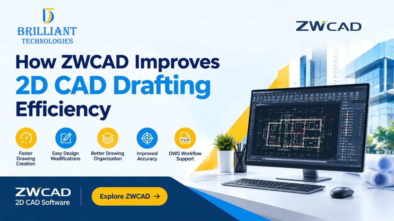 ZWCAD 2D CAD drafting software for businesses in Hyderabad – Brilliant Technologies